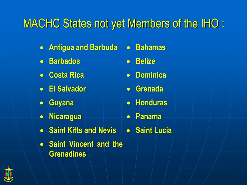 machc states not yet members of the iho