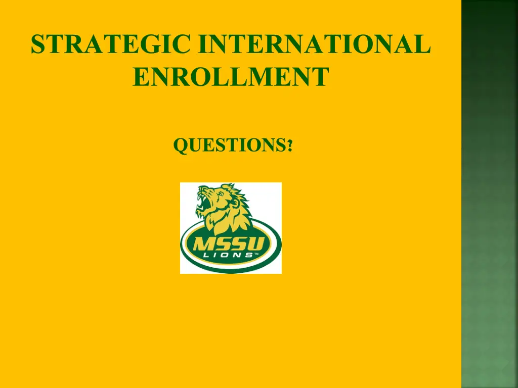 strategic international enrollment