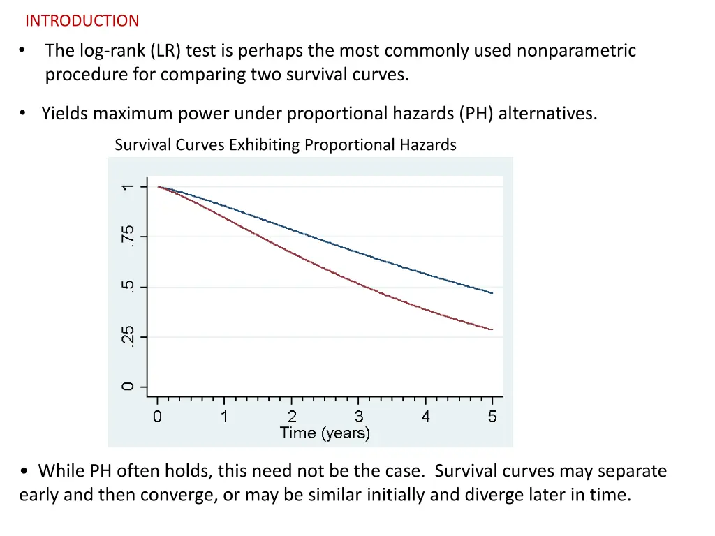 introduction the log rank lr test is perhaps
