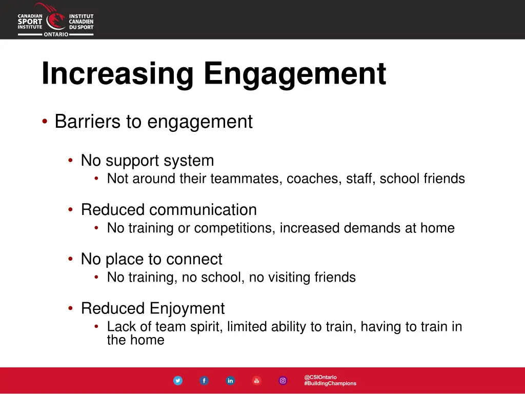 increasing engagement