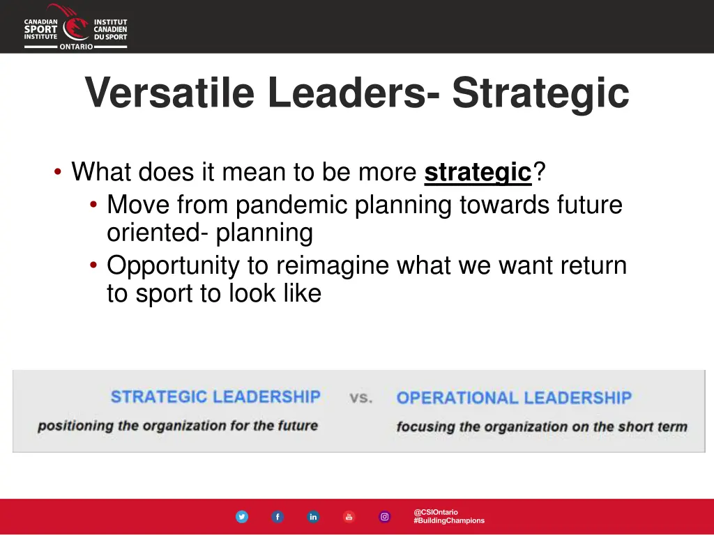 versatile leaders strategic