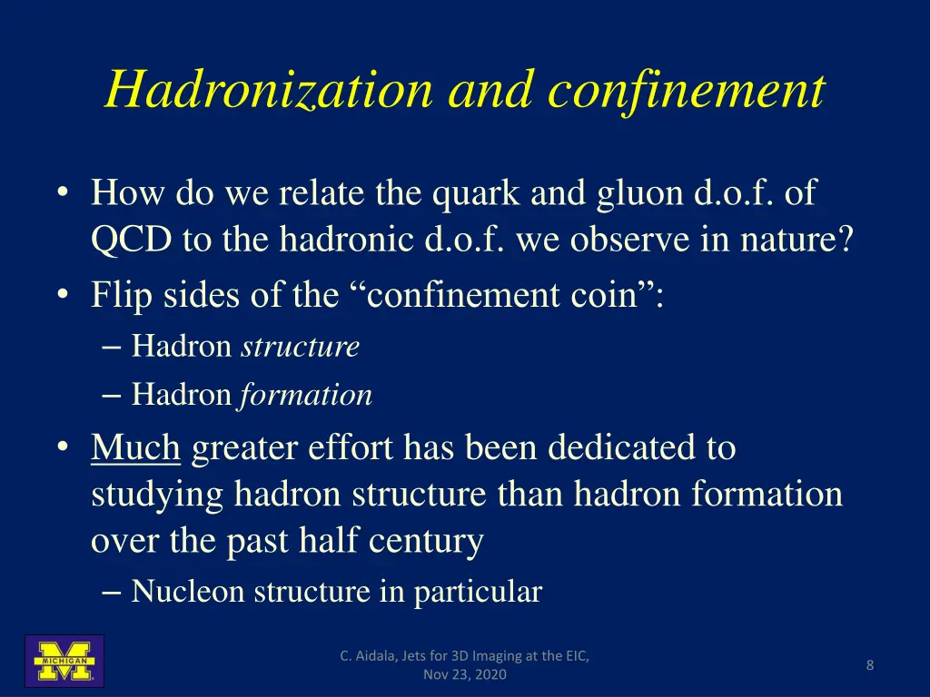 hadronization and confinement 1