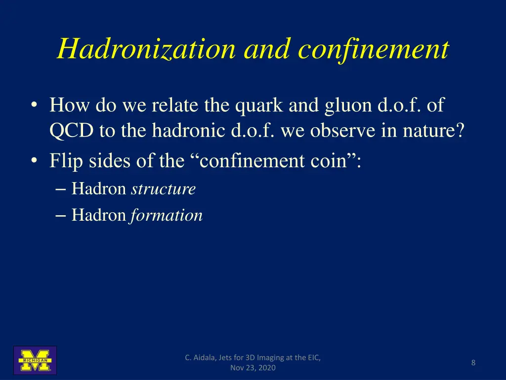 hadronization and confinement