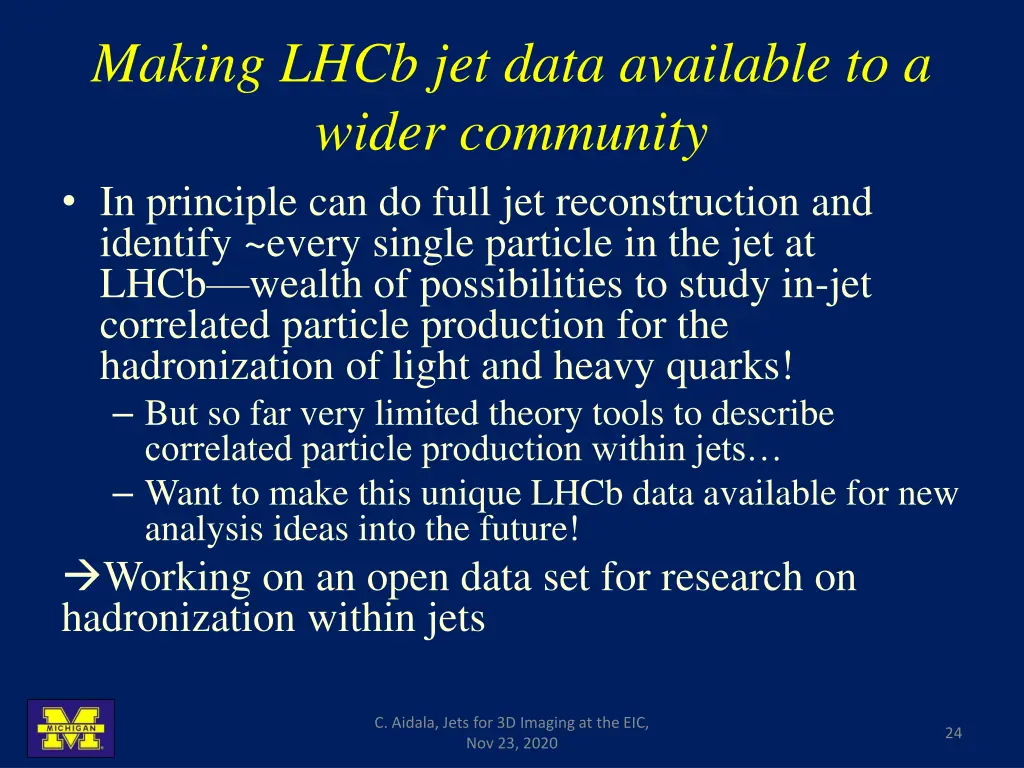 making lhcb jet data available to a wider