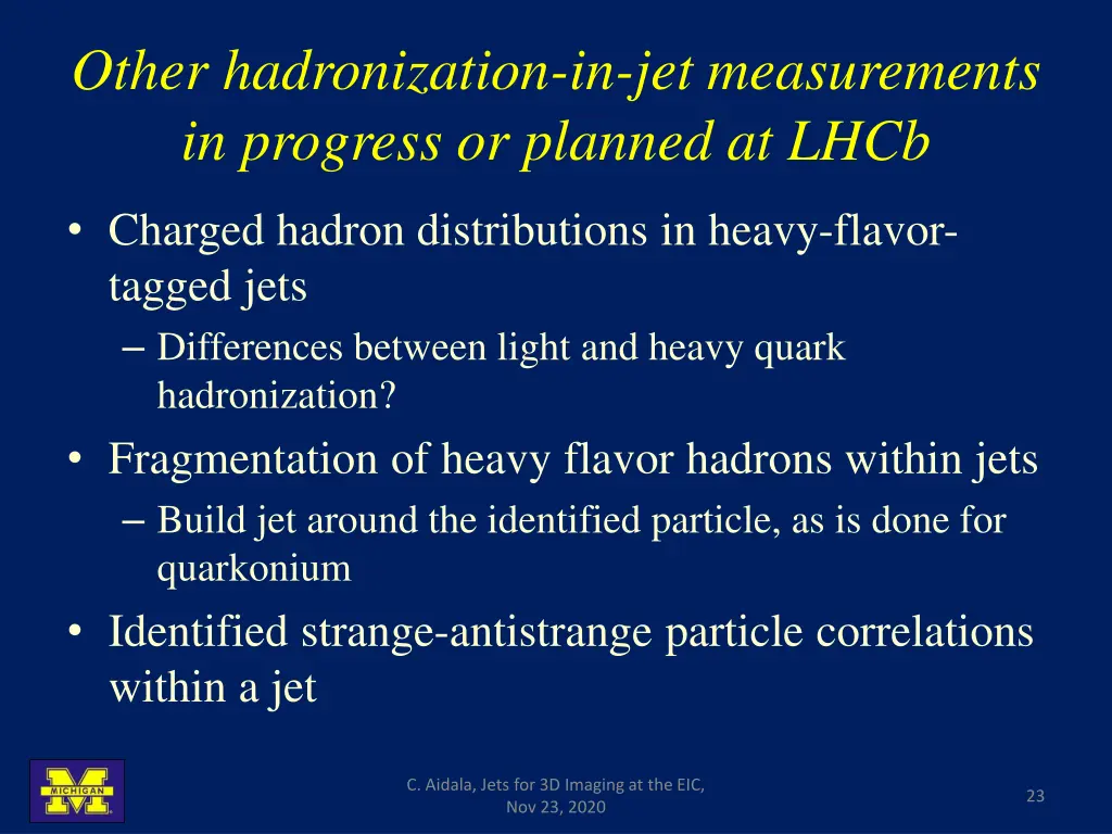 other hadronization in jet measurements 1