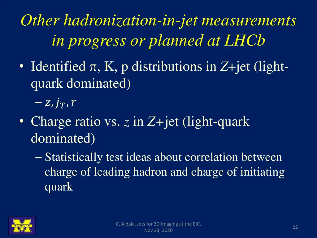 other hadronization in jet measurements