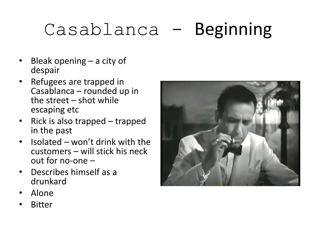 casablanca beginning