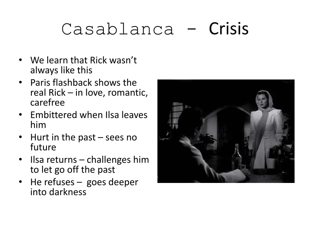 casablanca crisis