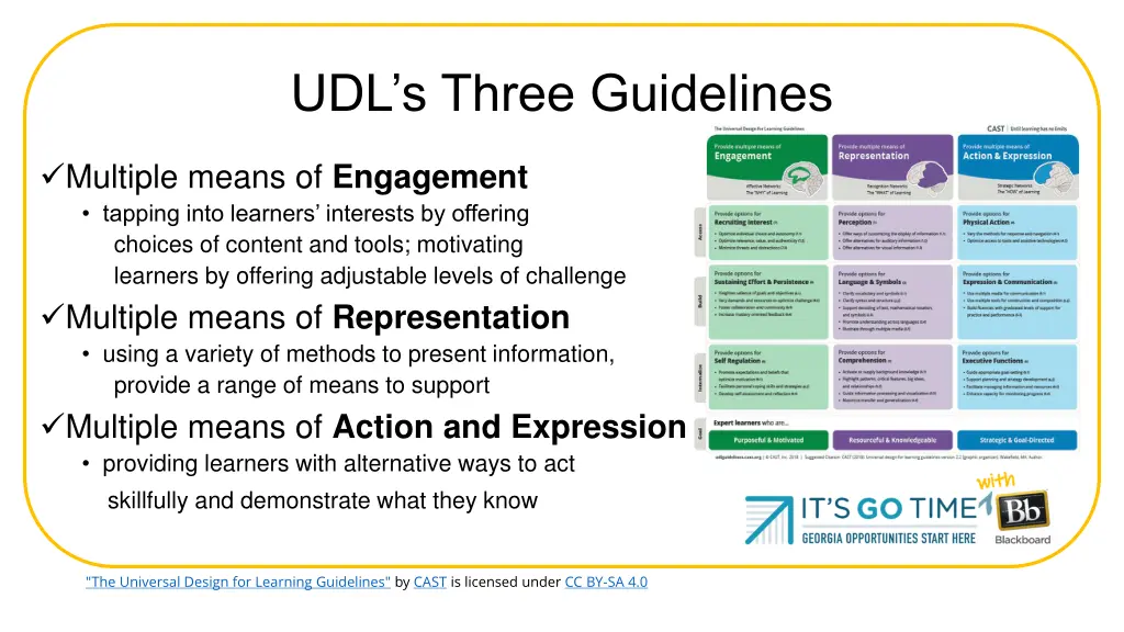 udl s three guidelines