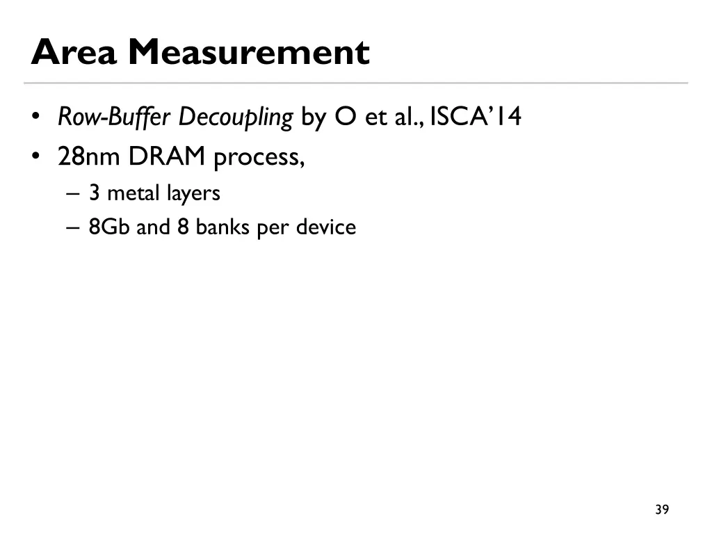 area measurement