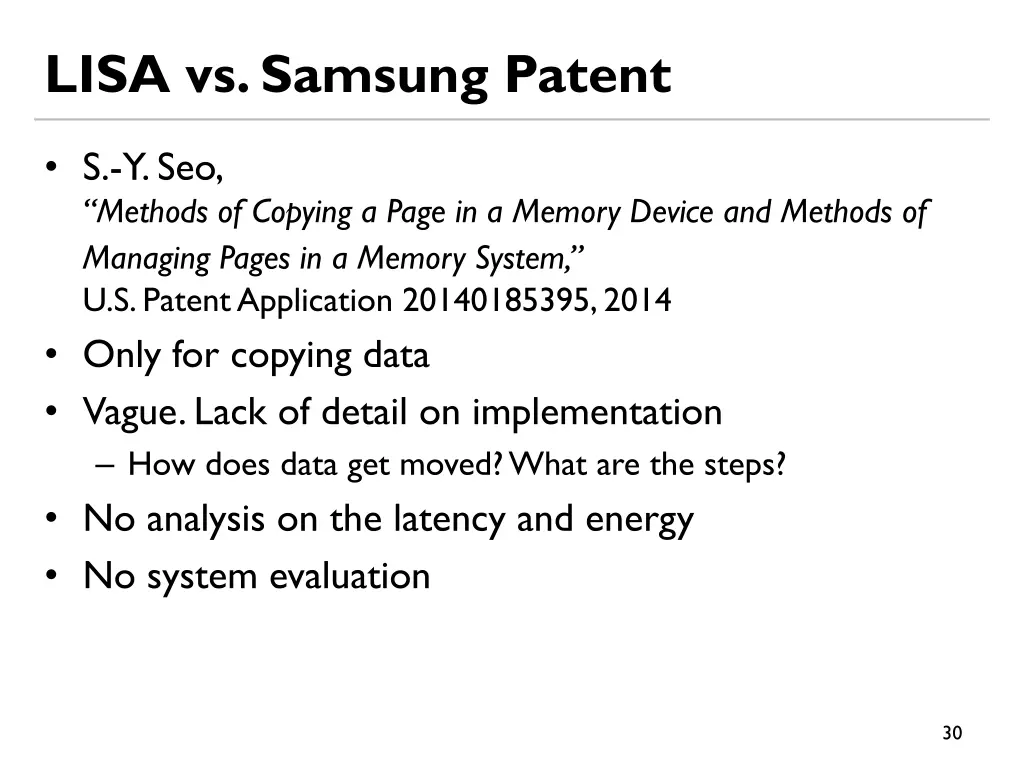 lisa vs samsung patent