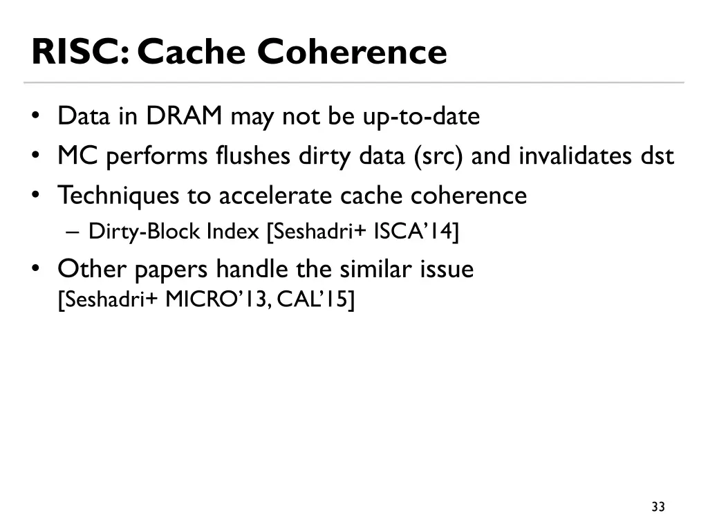 risc cache coherence