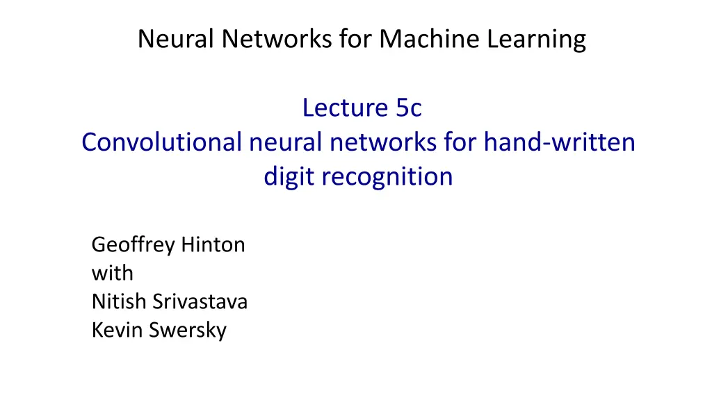 neural networks for machine learning 2