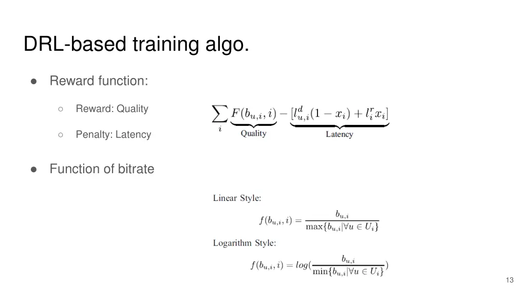 drl based training algo 1