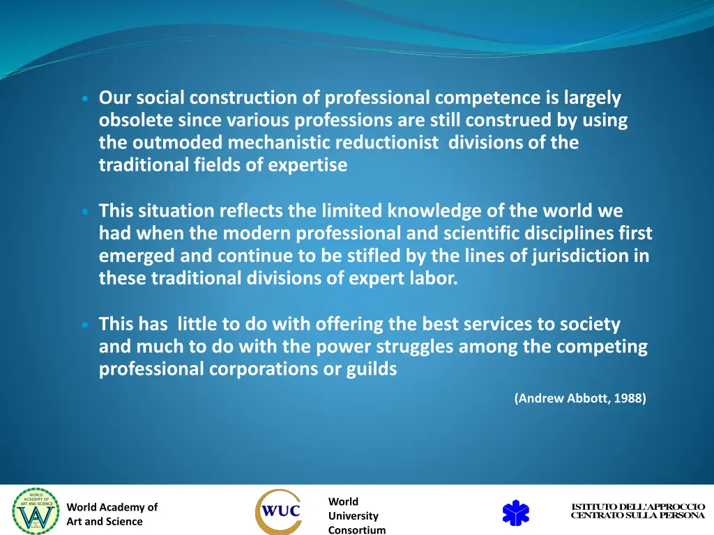 our social construction of professional