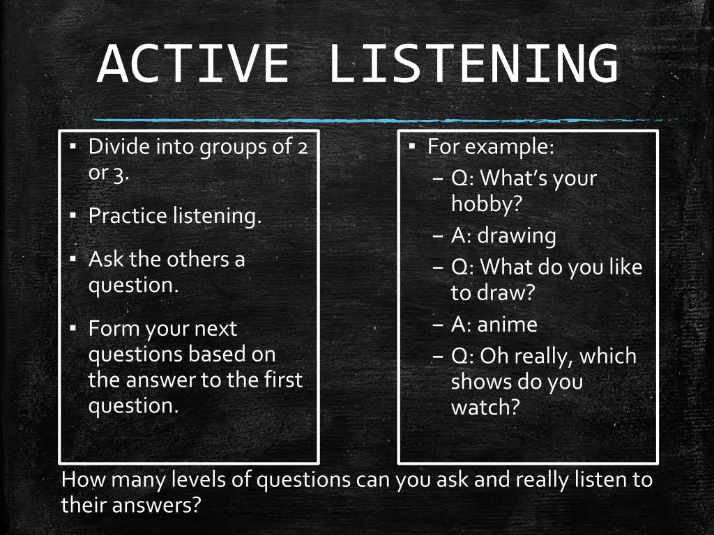 active listening