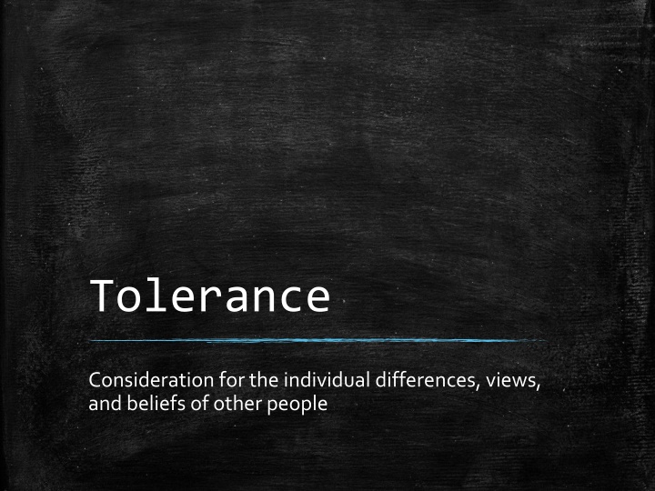 tolerance