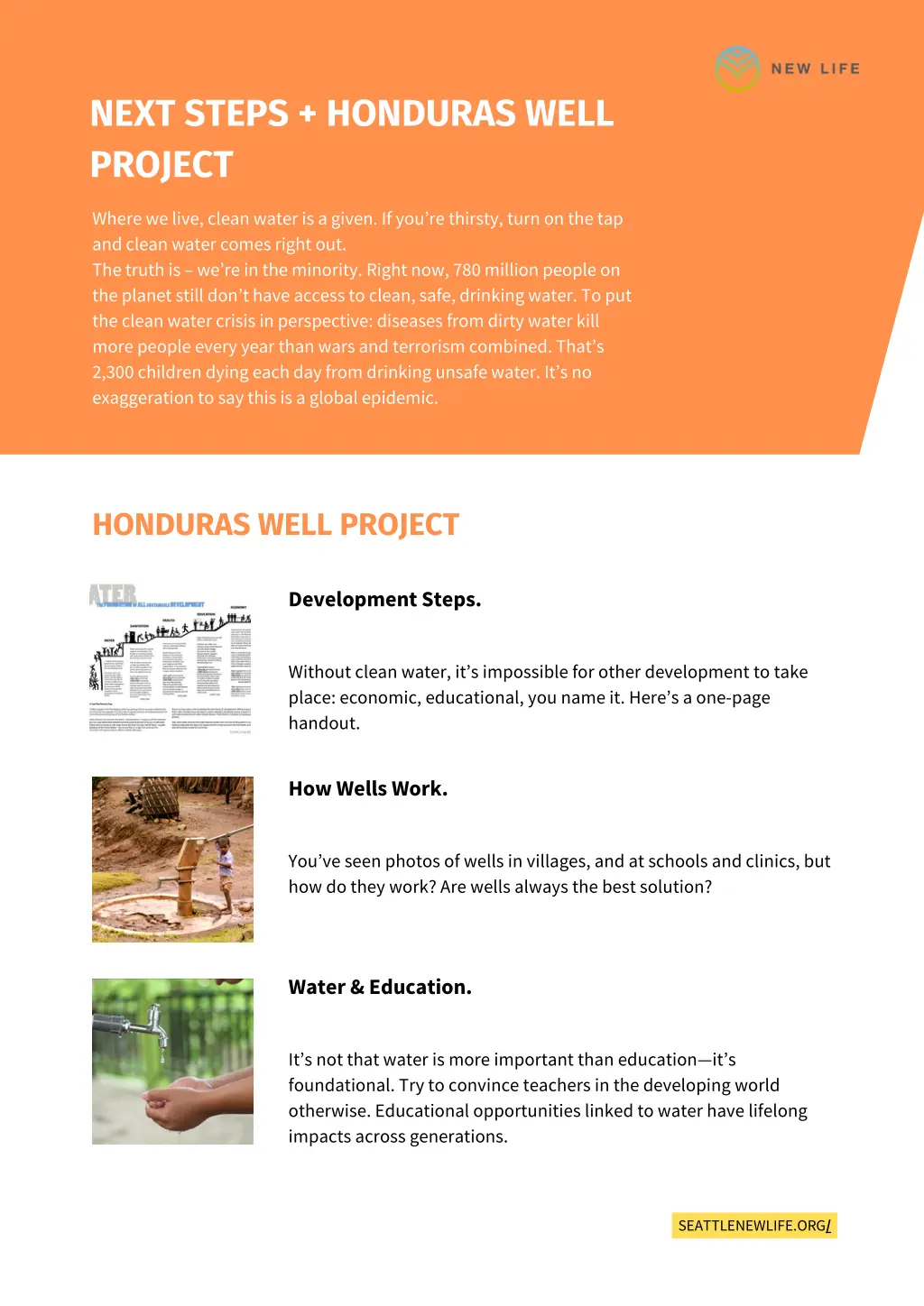 next steps honduras well project