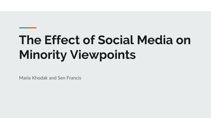 the effect of social media on minority viewpoints