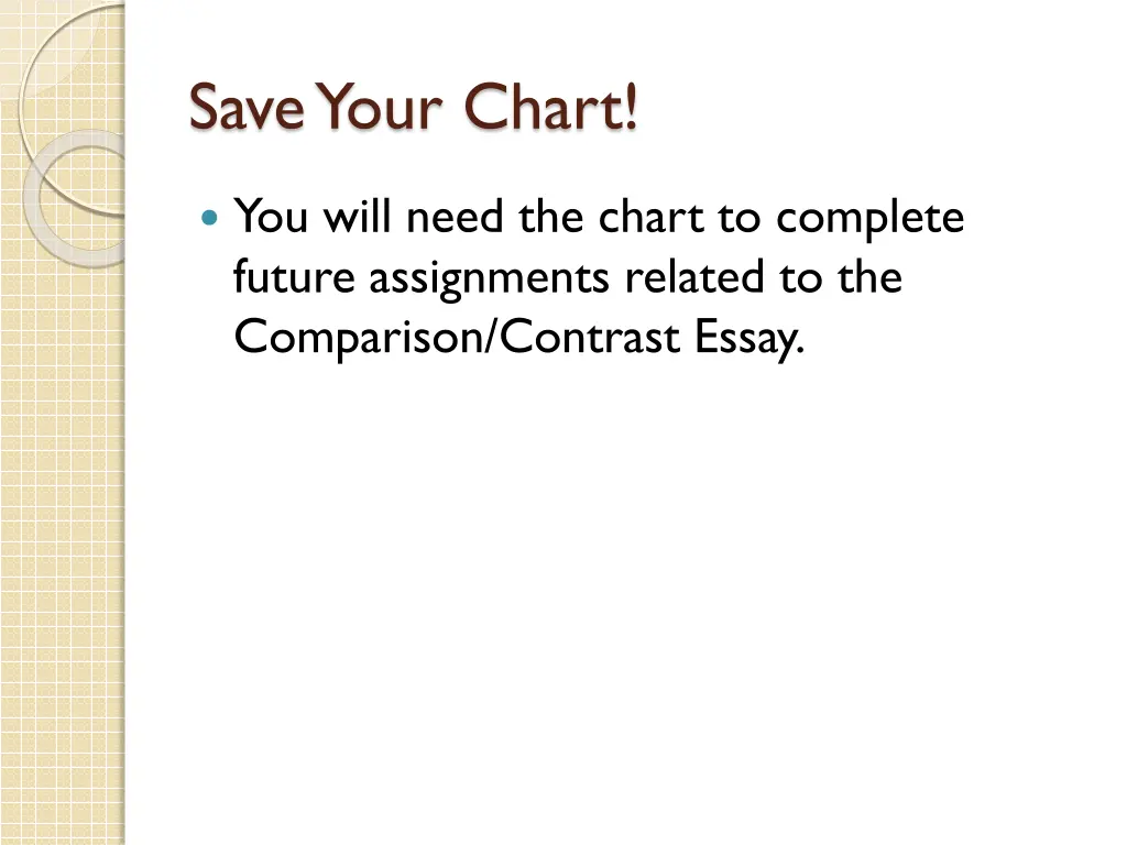 save your chart