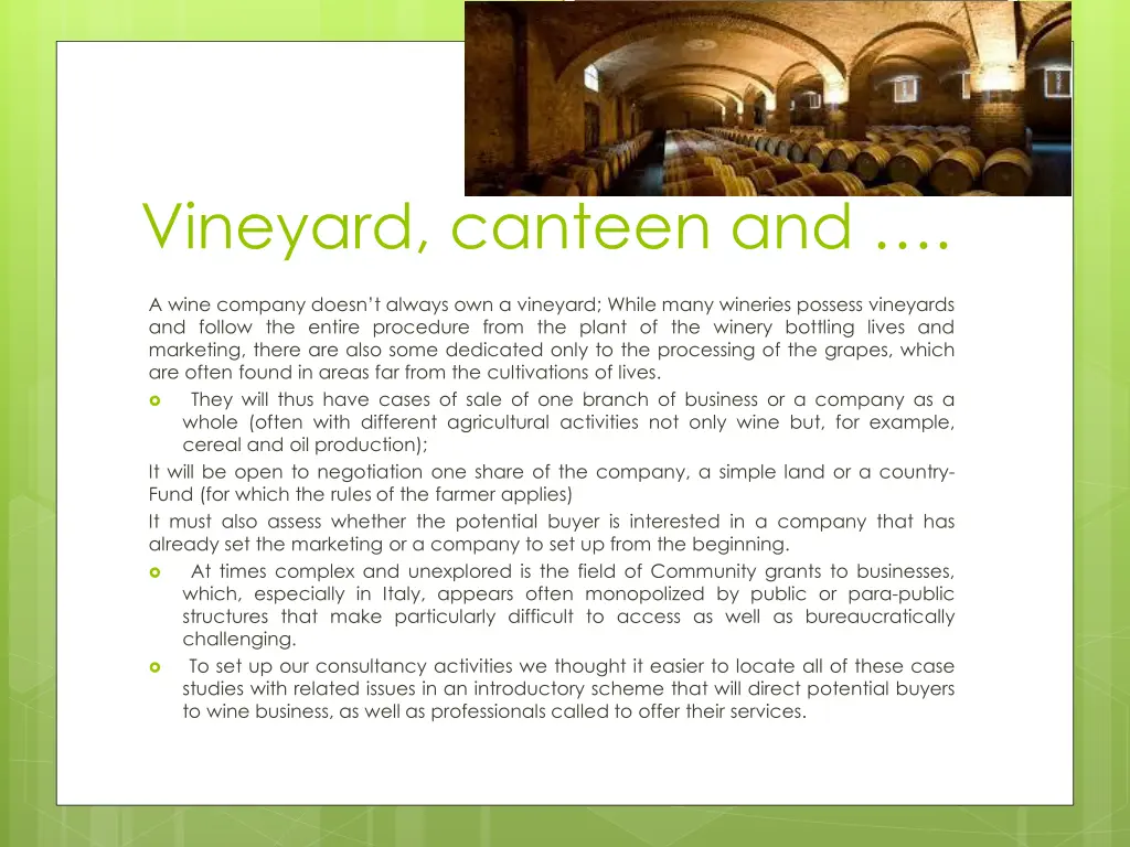 vineyard canteen and