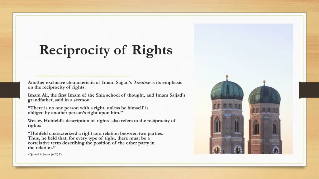 reciprocity of rights