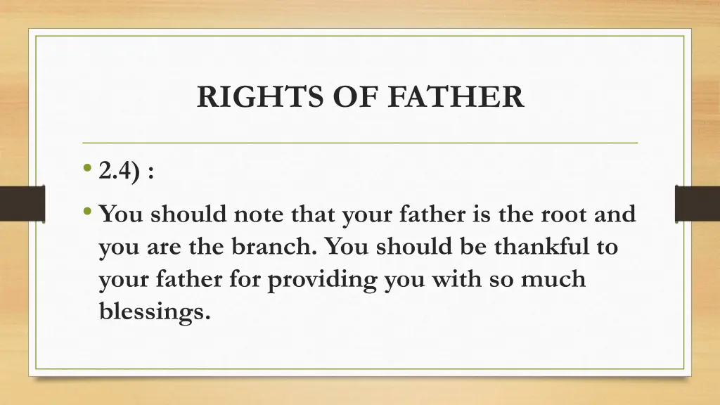 rights of father