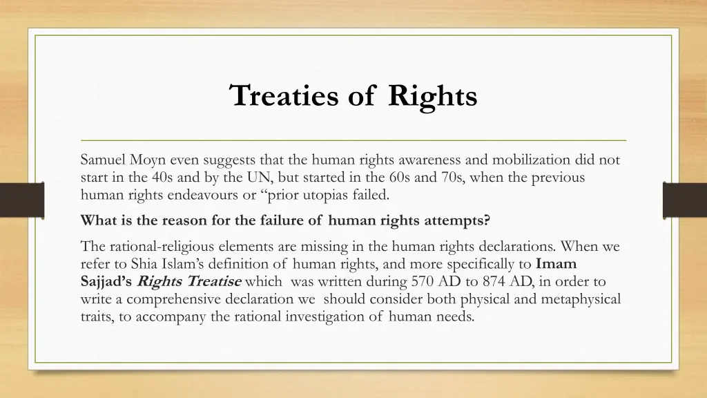 treaties of rights