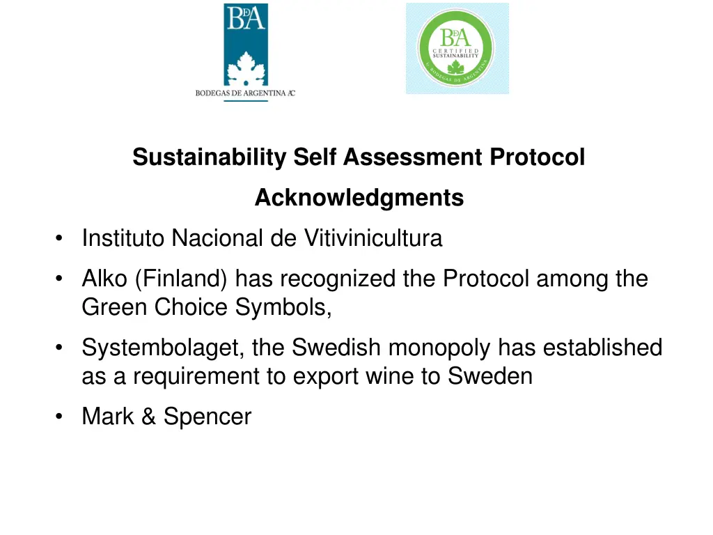 sustainability self assessment protocol 1