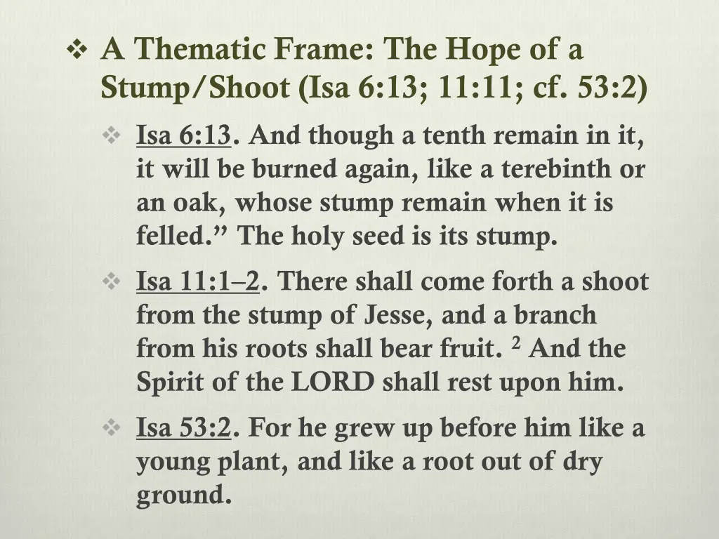 a thematic frame the hope of a stump shoot