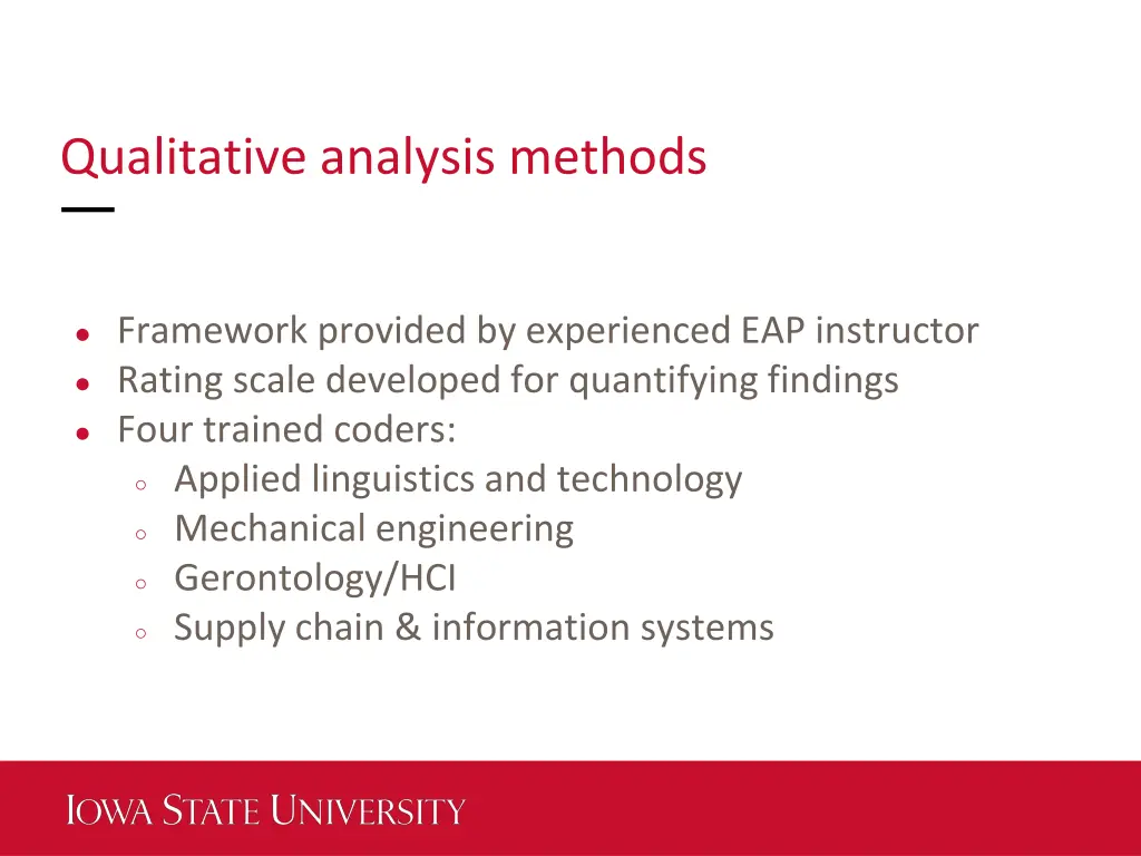 qualitative analysis methods