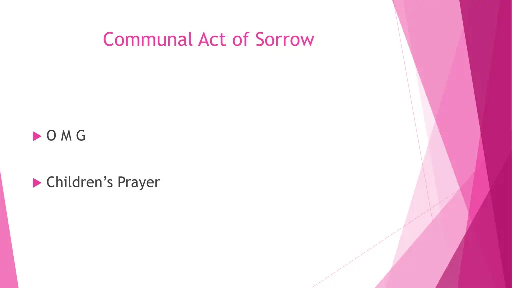 communal act of sorrow