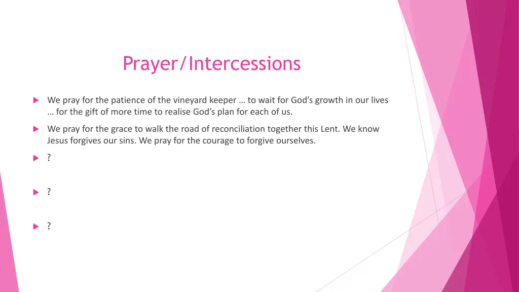 prayer intercessions