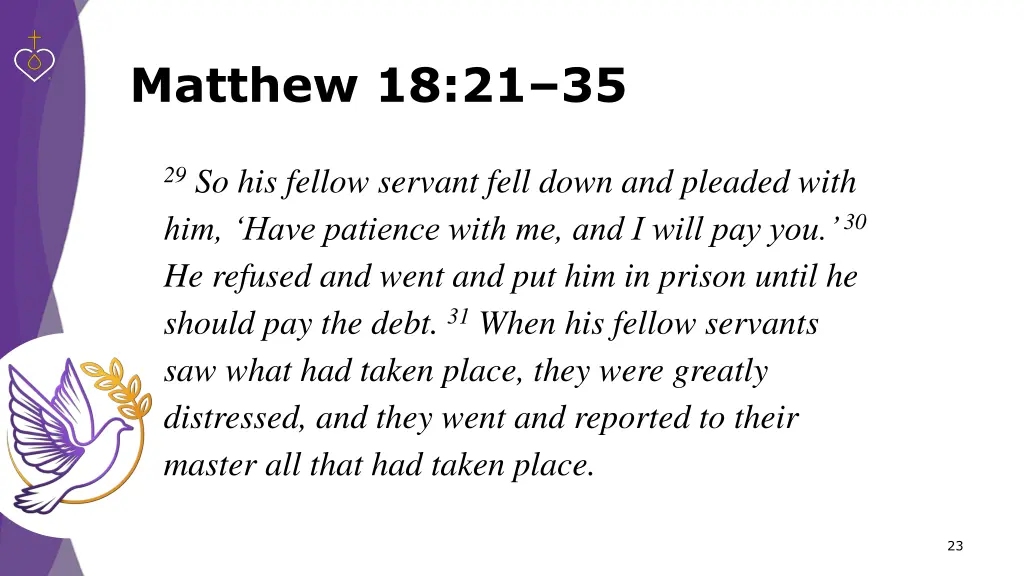 matthew 18 21 35 3