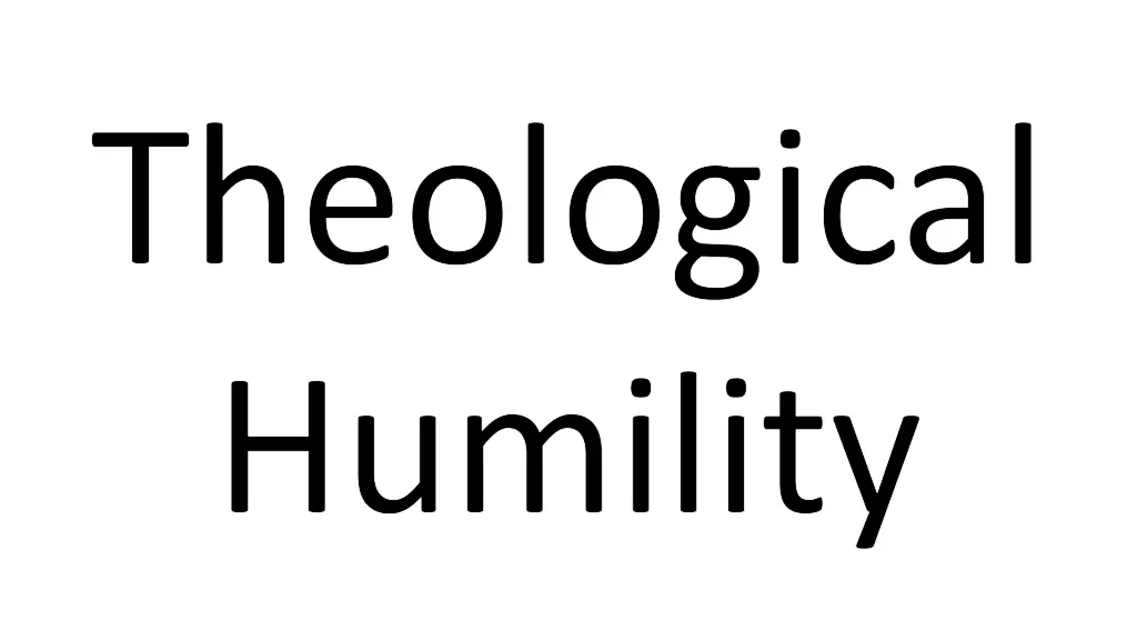 theological humility