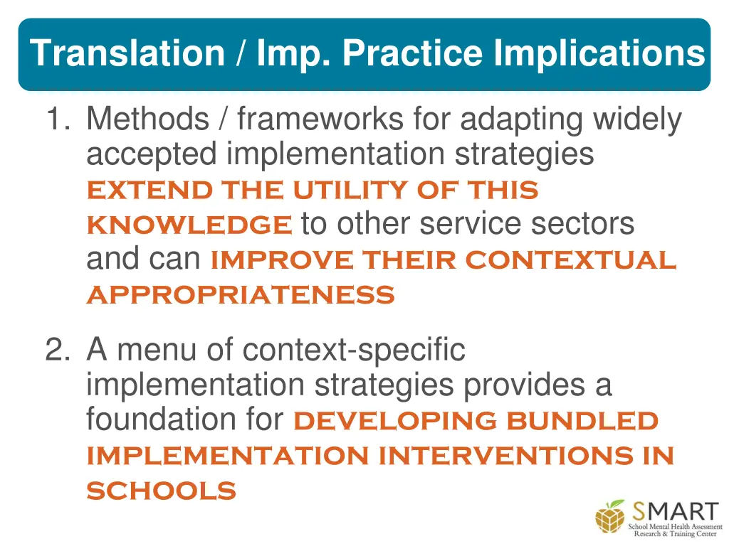 translation imp practice implications