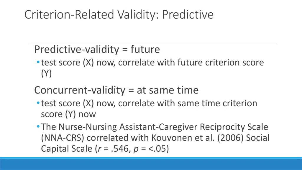 criterion related validity predictive