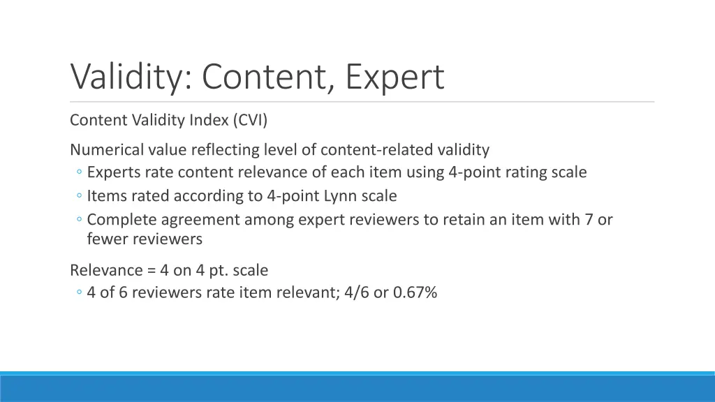 validity content expert 1