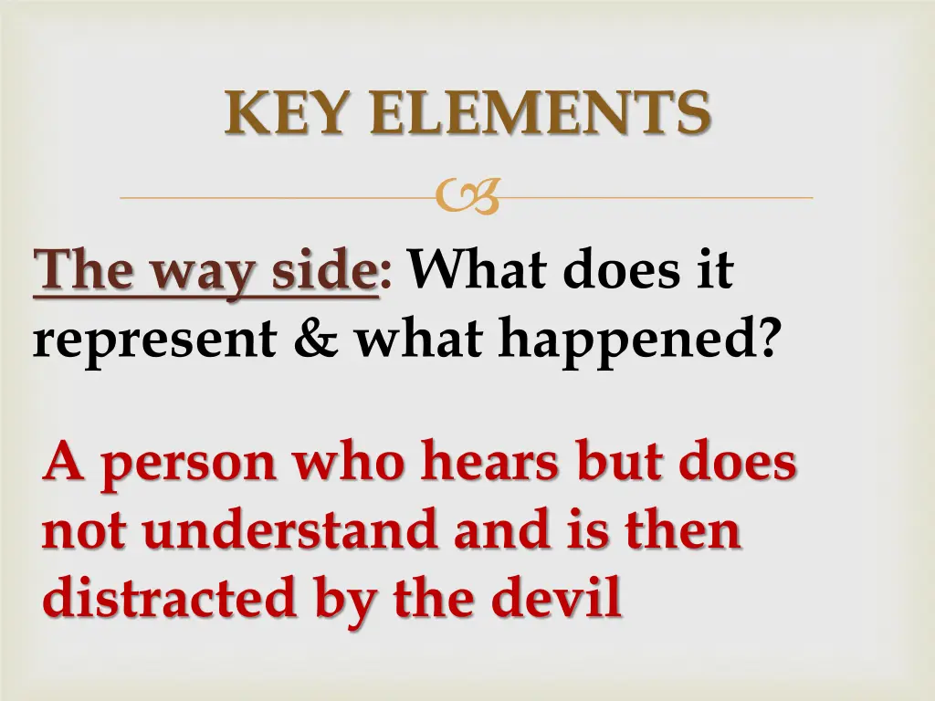 key elements 1