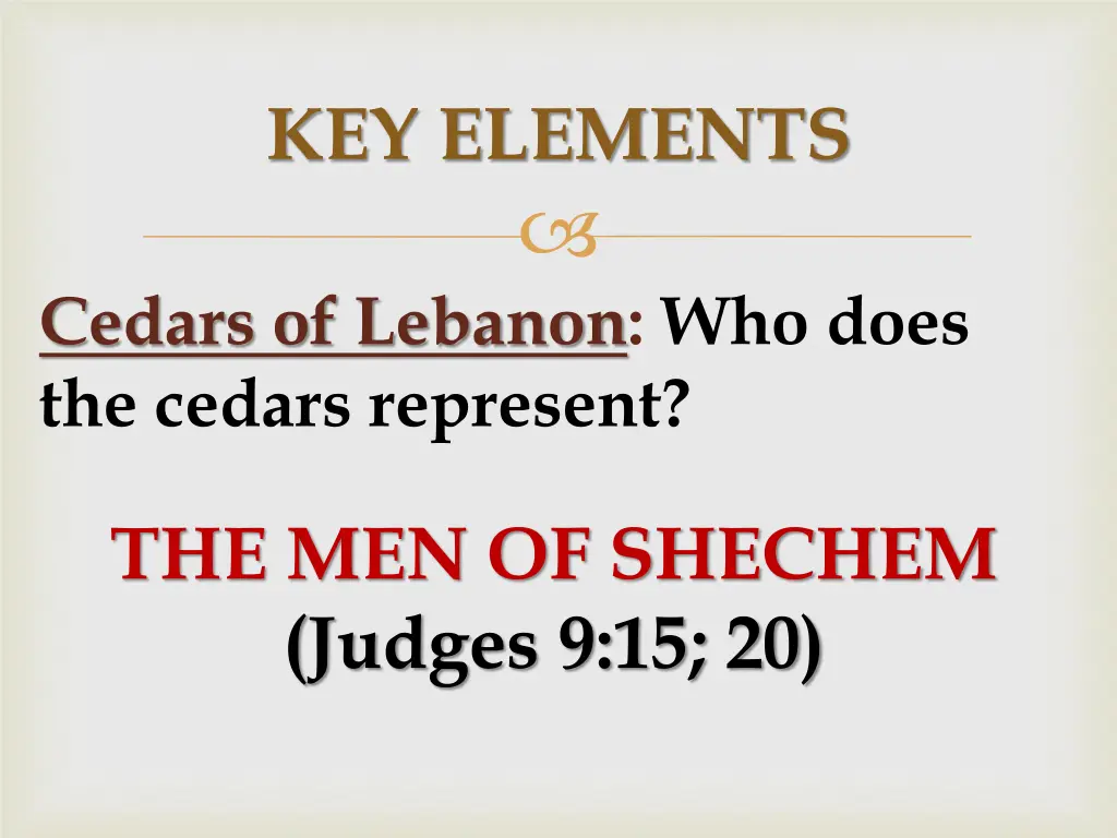 key elements 12