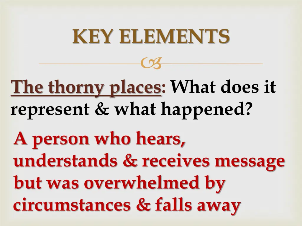 key elements 3