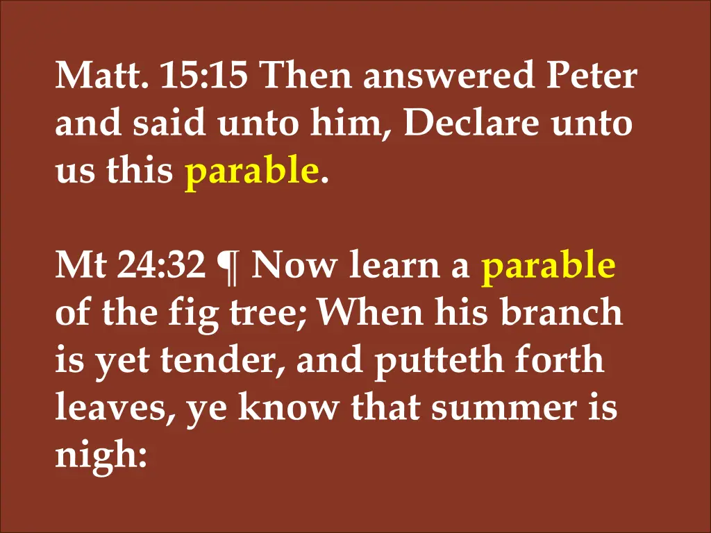 matt 15 15 then answered peter and said unto