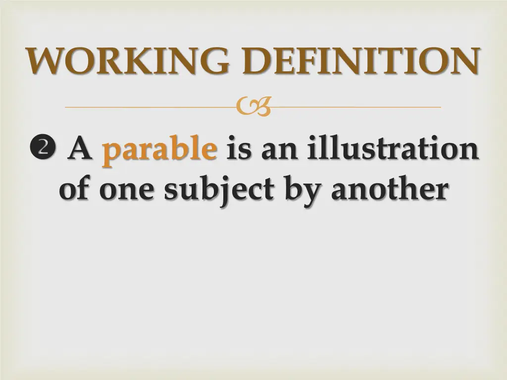 working definition 1