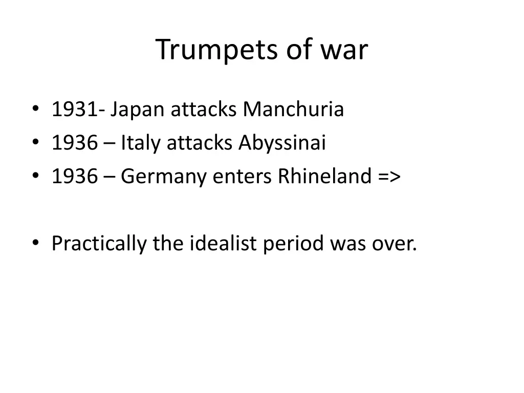 trumpets of war