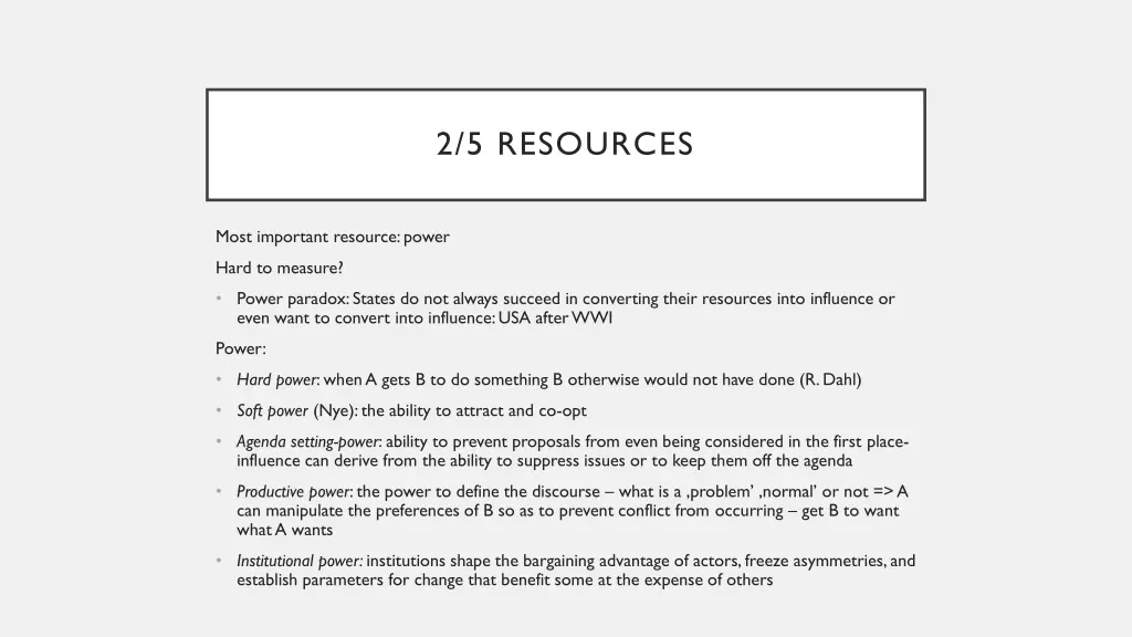 2 5 resources