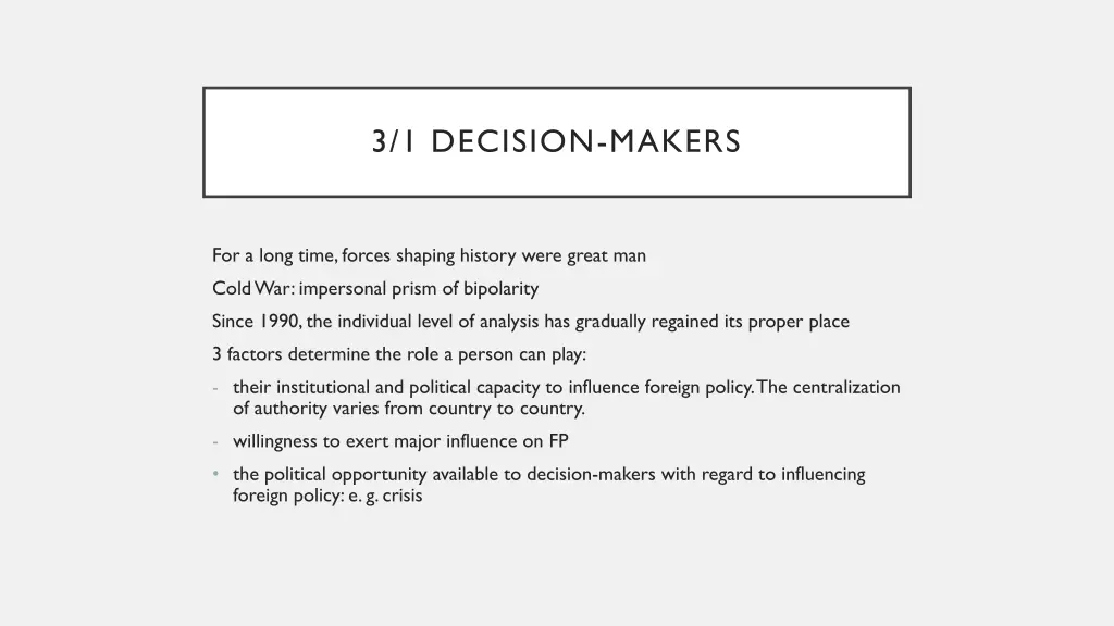 3 1 decision makers