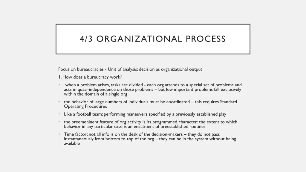 4 3 organizational process