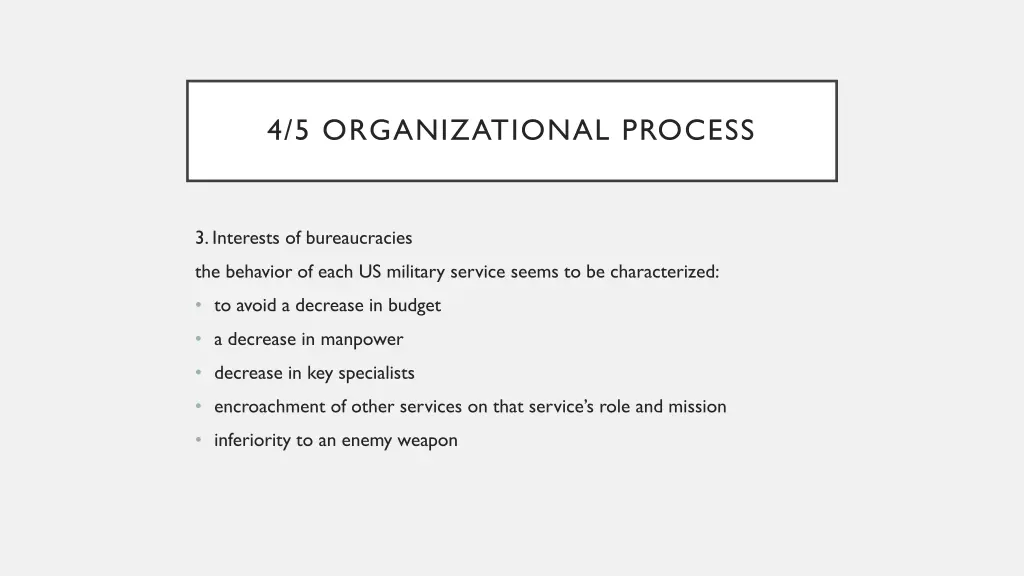 4 5 organizational process