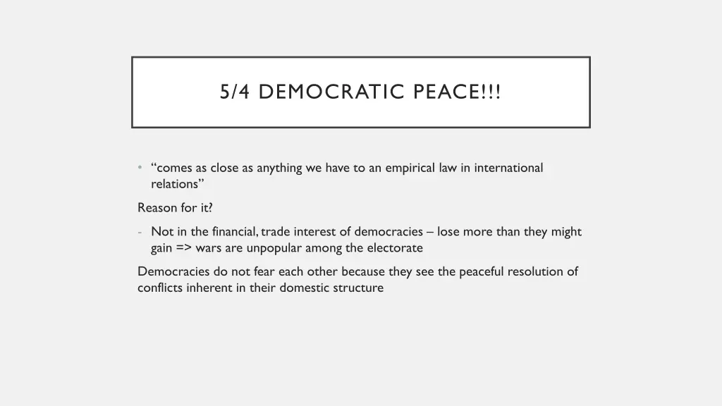 5 4 democratic peace