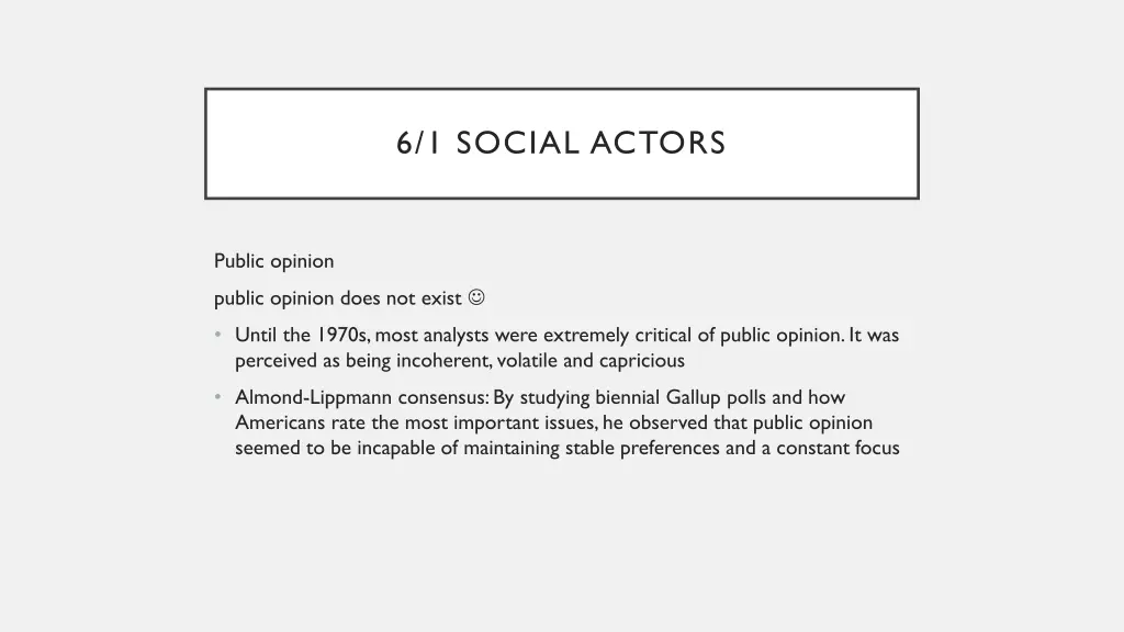 6 1 social actors